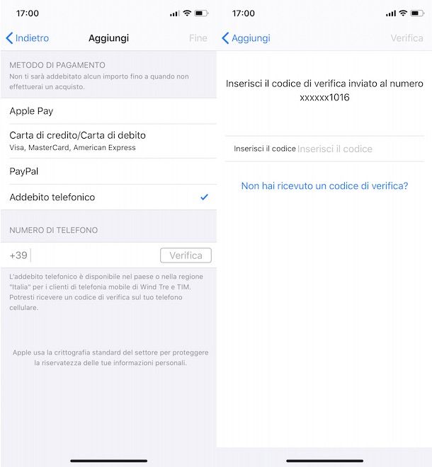 Come acquistare su iTunes con credito telefonico