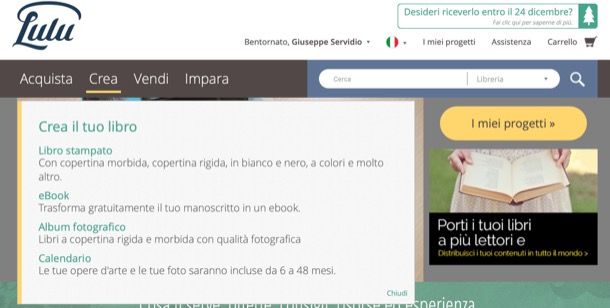 Vendere libri su Lulu