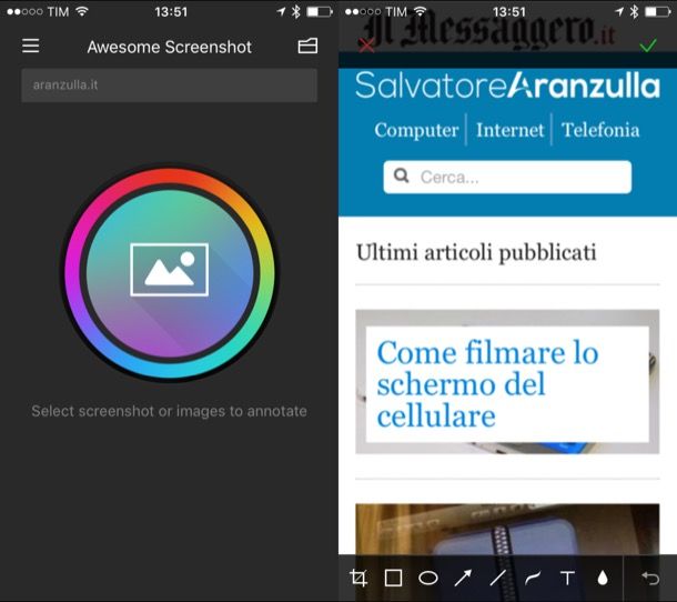 Come fotografare lo schermo iPhone