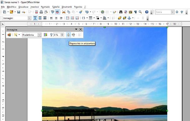 Come ruotare una foto su Open Office Writer