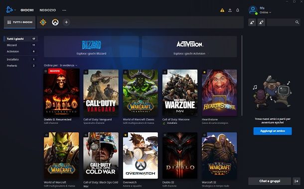 Battle net client Programmi giochi PC