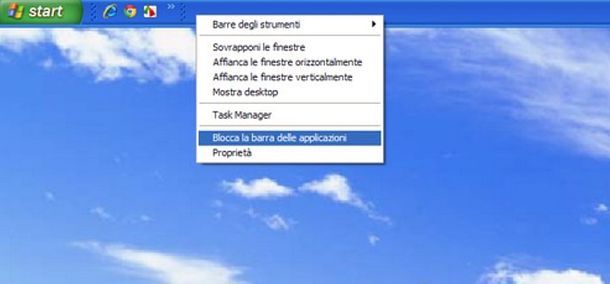 Come spostare la barra delle applicazioni