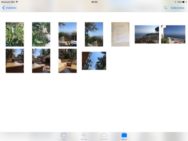 Come caricare foto su iPad