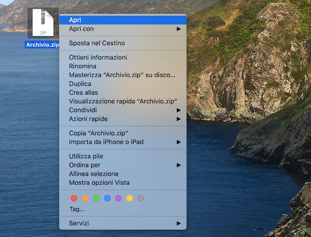 Utility Compressione macOS