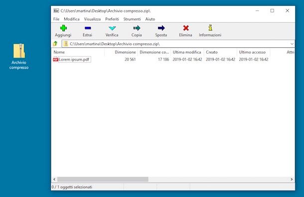 Come decomprimere un file zip