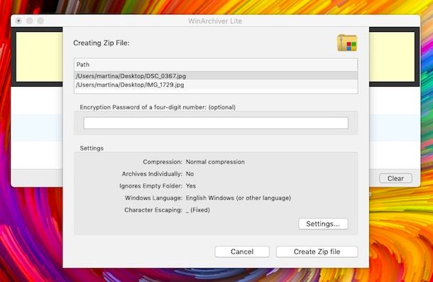 Programmi per zippare Mac