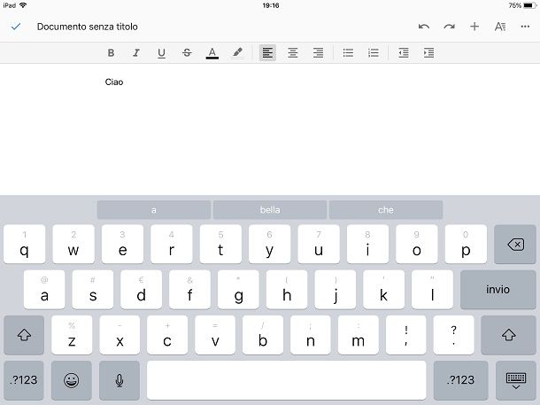 Altri programmi Office per iPad