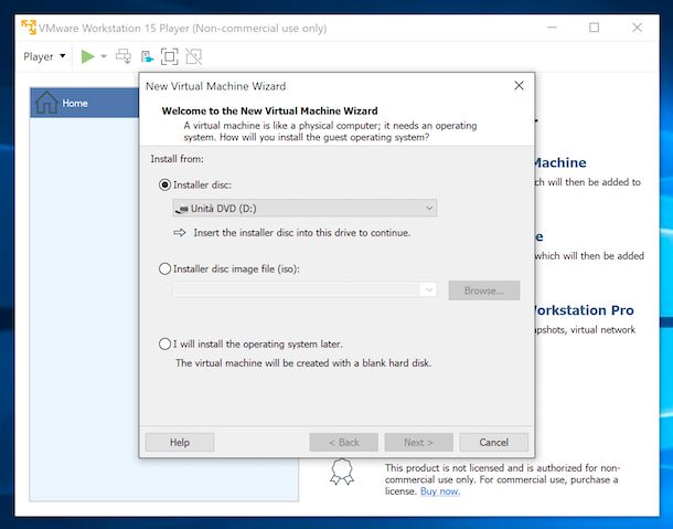 VMware Workstation Player