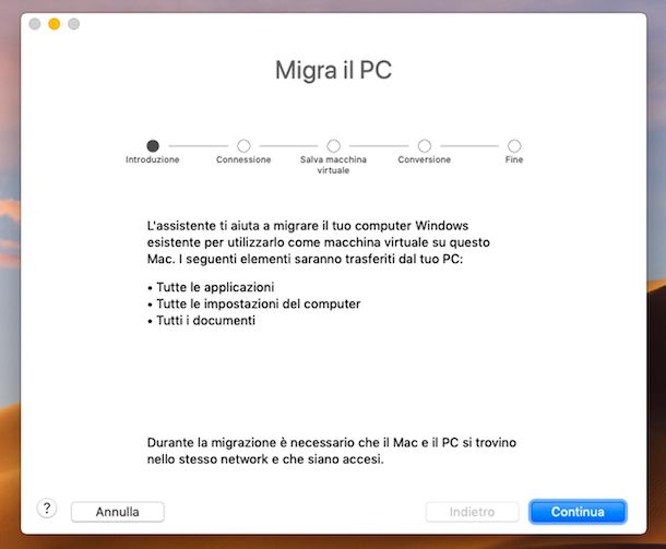 VMware Fusion virtualizzare PC