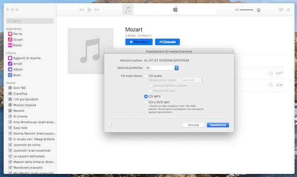 Musica macOS