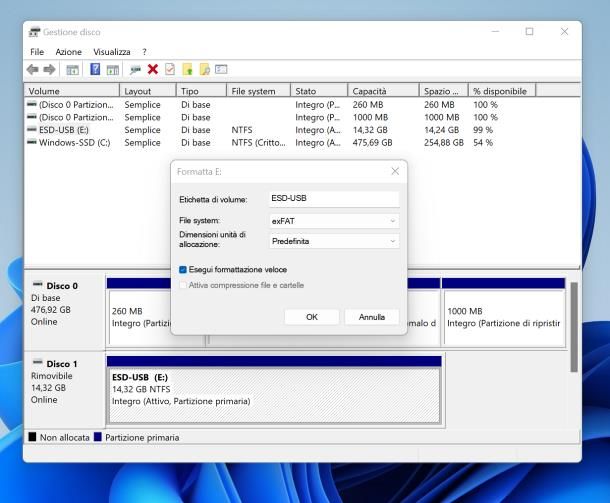 Programma per formattare hard disk esterno