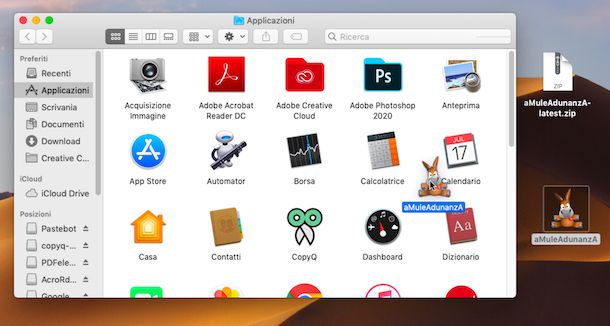 Installazione aMule AdunanzA su macOS