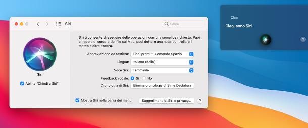 Come usare Siri su Mac