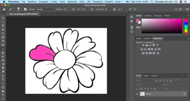 Colorare un disegno con Photoshop