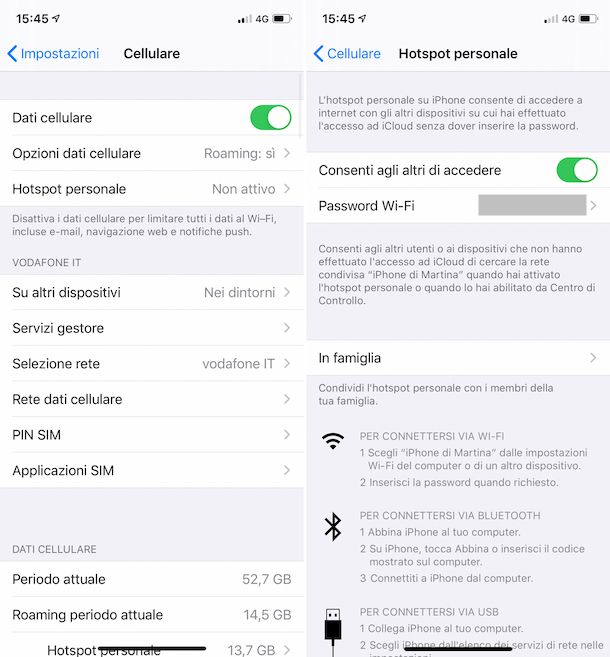 Hotspot iOS