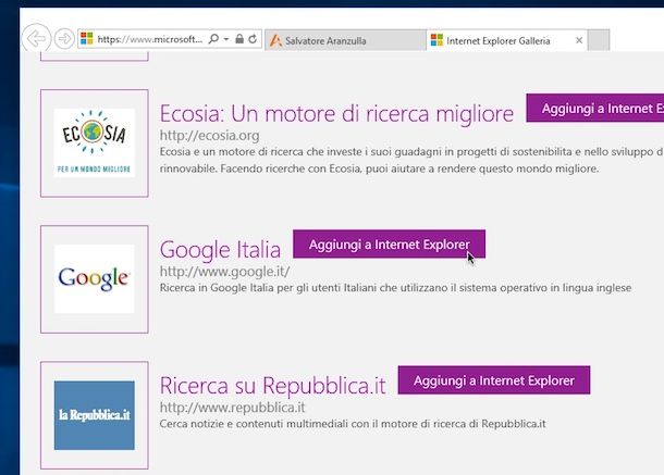 Come impostare Google come motore di ricerca