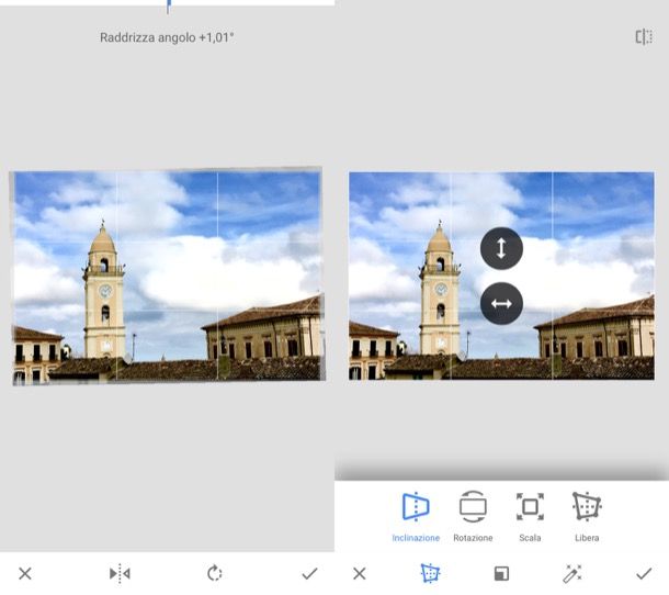 App per raddrizzare una foto