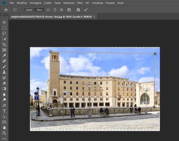 Alterazione prospettica Photoshop