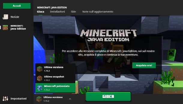 Come dedicare più RAM a Minecraft nuovo launcher