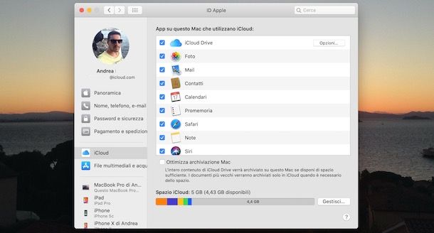 Come archiviare su iCloud da Mac