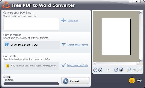 convertitore file da pdf a word