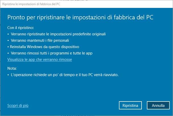 Come reinstallare Windows 10