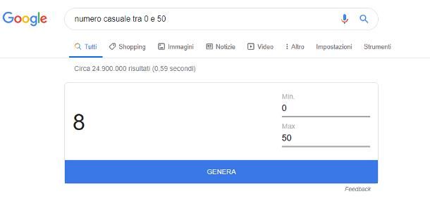 Come generare numeri casuali online