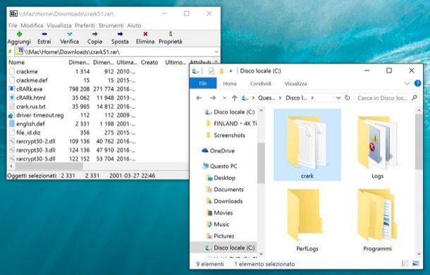 Come estrarre file RAR con password