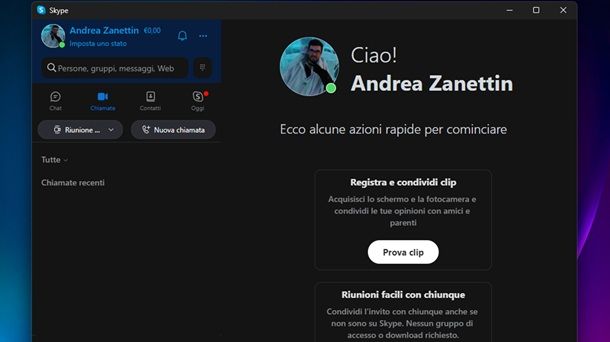 Skype Programmi per telefonare gratis