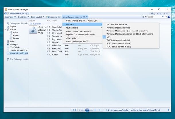 Come copiare un CD sul PC