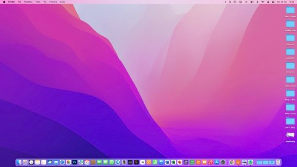 Riordinare Scrivania di macOS