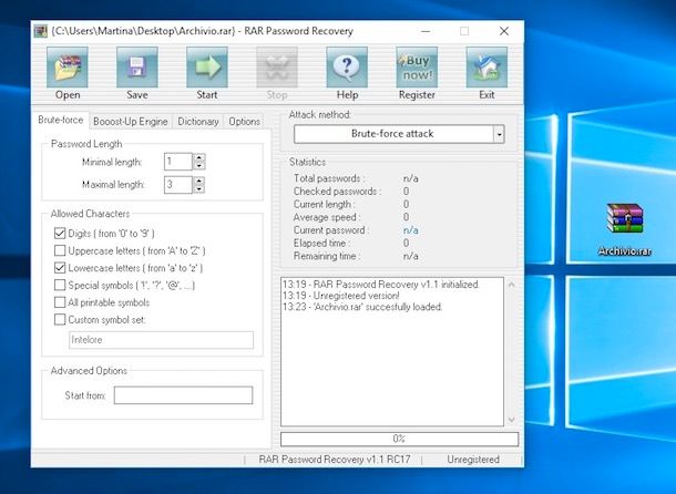 Programmi per bypassare password WinRAR