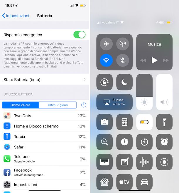 Come economizzare batteria iPhone
