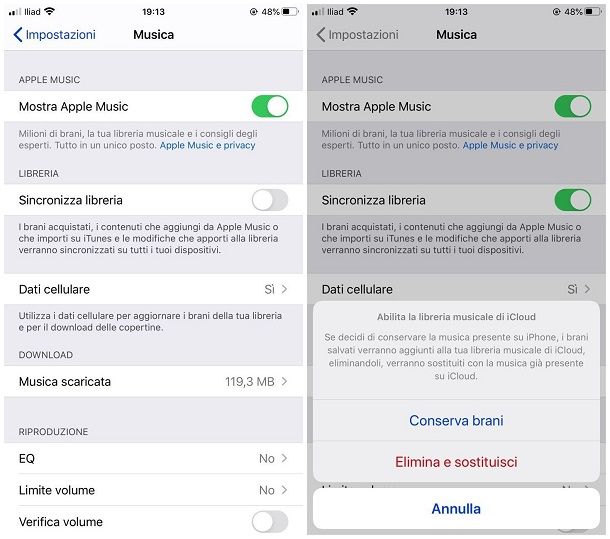 Come scambiare musica tra iPhone diversi