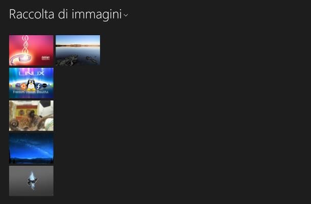 Come scorrere foto su Windows 8