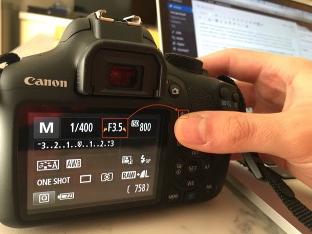 Set shooting parameters on Canon DSLRs