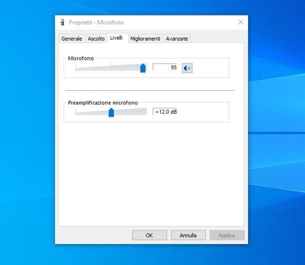 Come amplificare un microfono: Windows 10