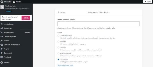 Come creare un blog privato su WordPress