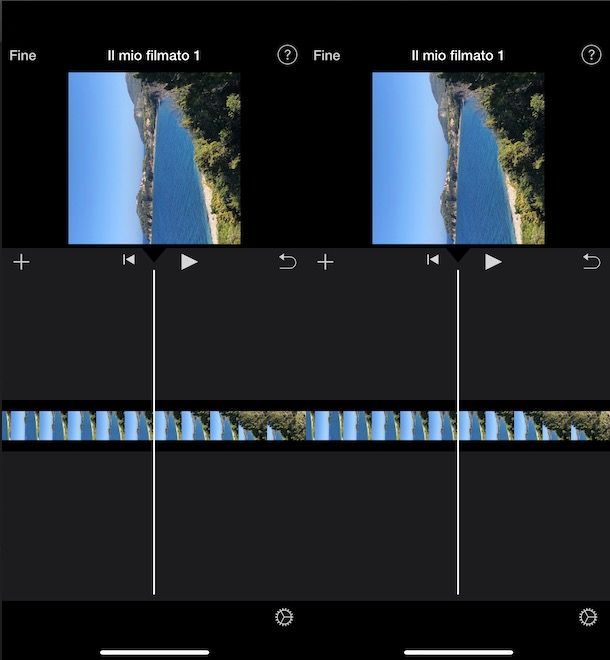 Come ruotare un video con iMovie iPhone