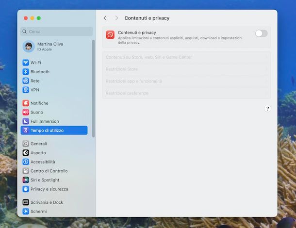 Impostazioni di Sistema macOS