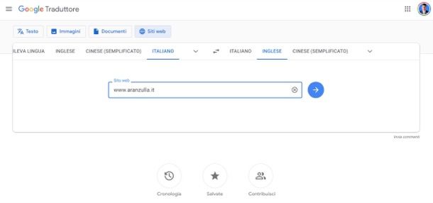 Tradurre pagine Web con Google Traduttore