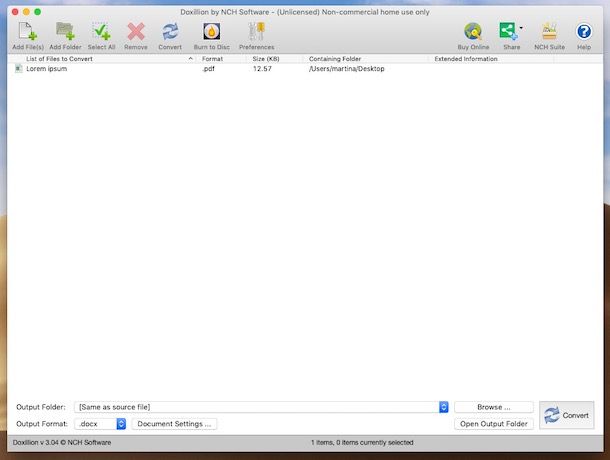 Come trasformare un PDF in Word con Mac