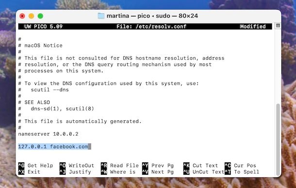 File hosts macOS