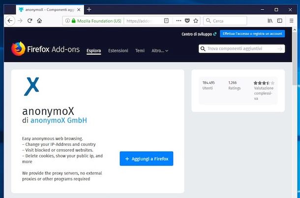 Come proxarsi con Firefox