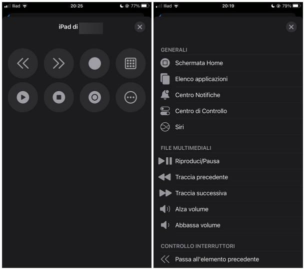 Come comandare iPad con iPhone: controllo interruttori