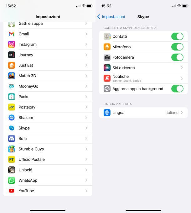 Autorizzazione microfono iOS