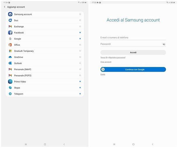 Come creare un account Samsung su smartphone