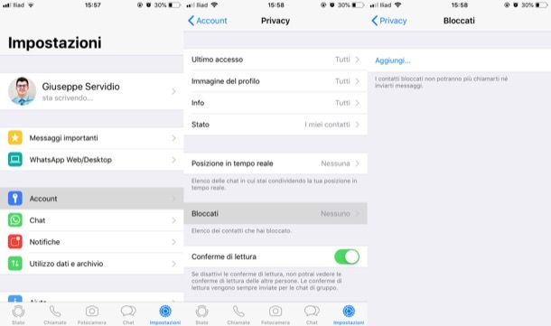 Come bloccare un numero di telefono su WhatsApp