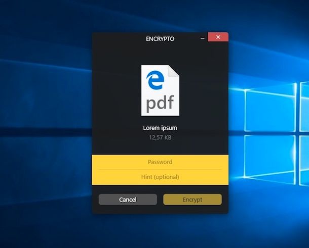Programmi per criptare file
