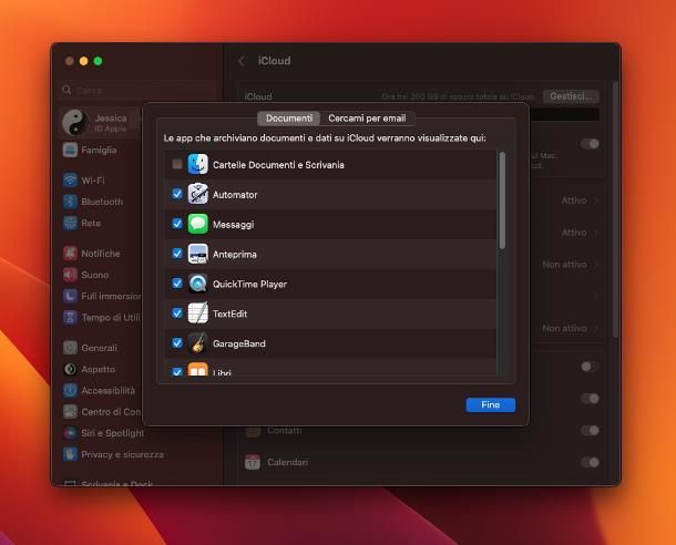 Come archiviare file su Mac